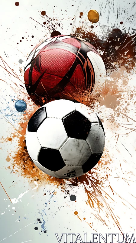 Explosive soccer energy sends bold balls bursting into motion