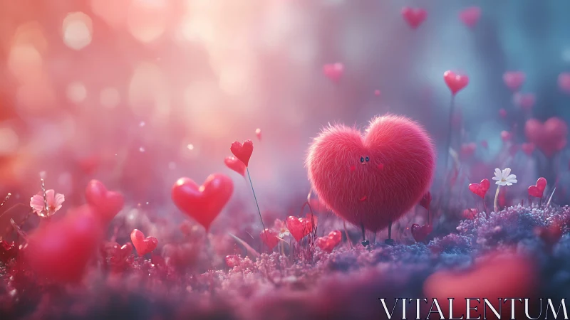 Whimsical Heart Meadow Awakens to Tender Wonder.