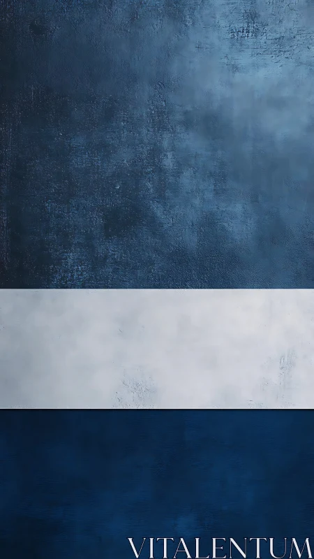 Deep blue textures welcome a calm white stripe of light