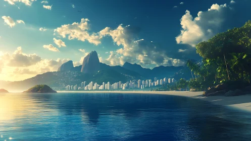 Tropical Paradise Where Mountains Meet the Sea.