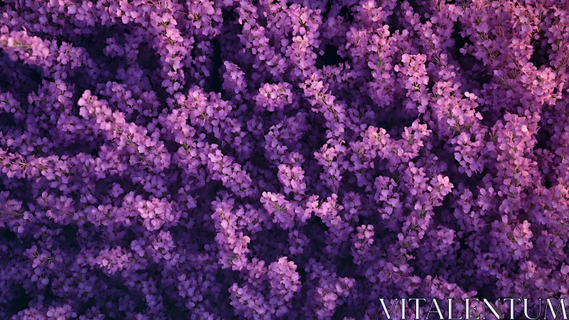 Purple Flower Field in Full Bloom.