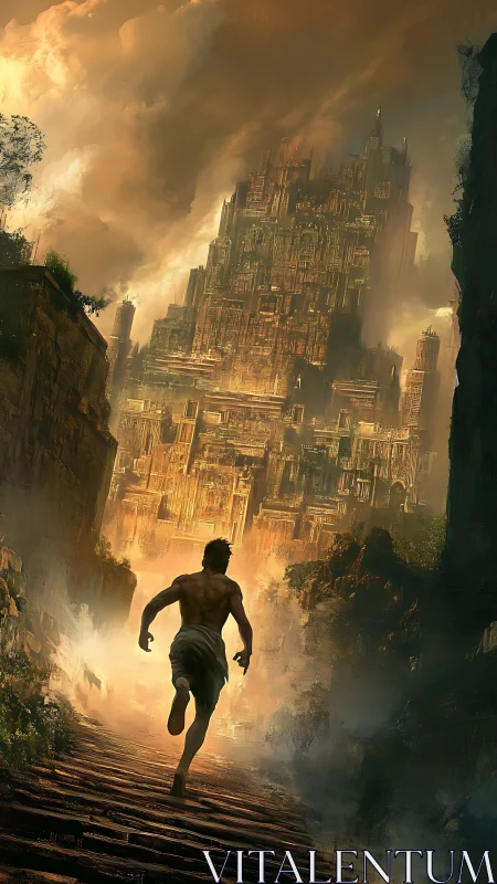 Runner storms the molten citadel at the world’s ragged edge.
