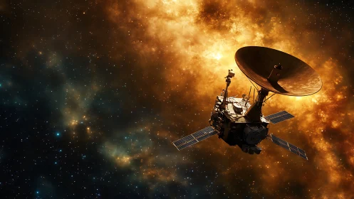 Deep-space communications probe with high-gain antenna array