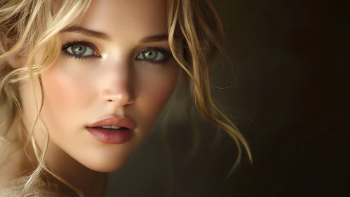 Soft light lingers on a gaze carved from liquid amber