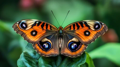 Macrophotographic study of butterfly wing eyespot patterning.