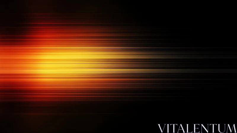 Abstract horizontal light streaks in warm tones, digital art style.