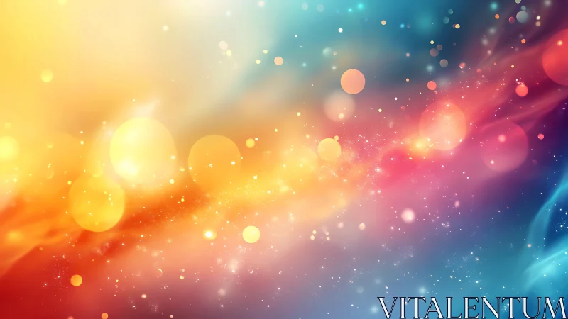 Colorful abstract bokeh light field with soft gradients.