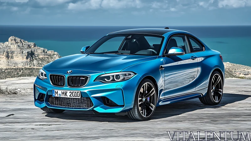 Seaside turbo coupe lounges in electric blue confidence