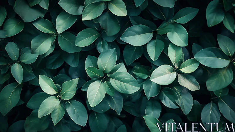 Gentle green leaves creating a calm, cozy natural hideaway.