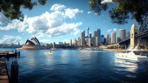 Harbor symphony over Sydney sails, glass towers, and sunlit tide.