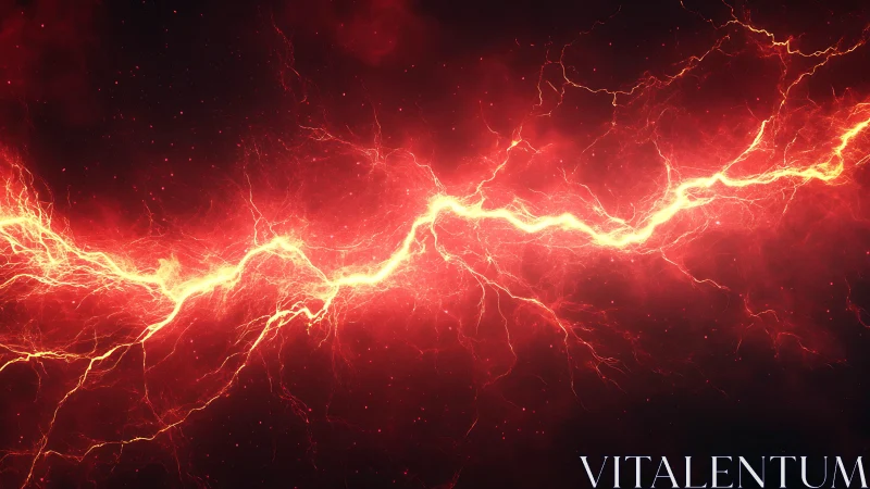 Luminous branching electrical discharge propagating across dark background