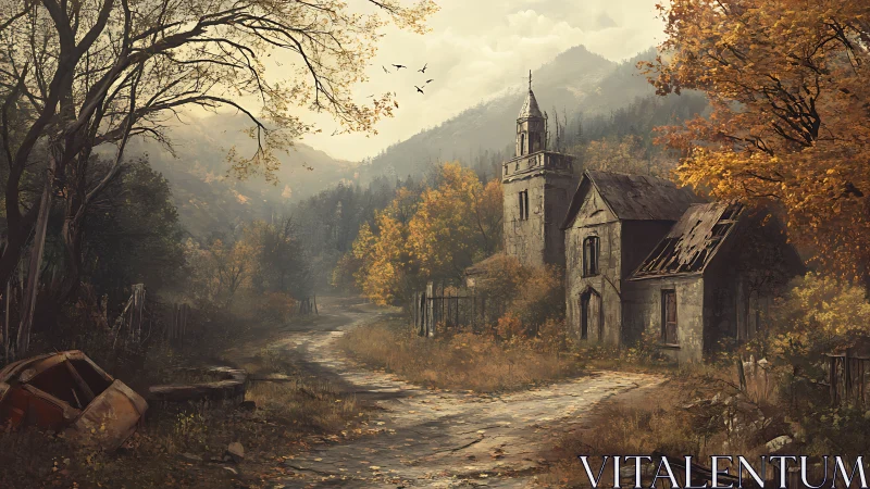 Autumn ghosts linger around a crumbling mountain chapel.