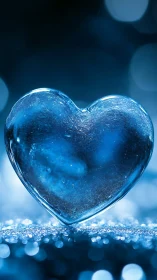 Crystalline Heart Form with Luminous Interior Geometry.