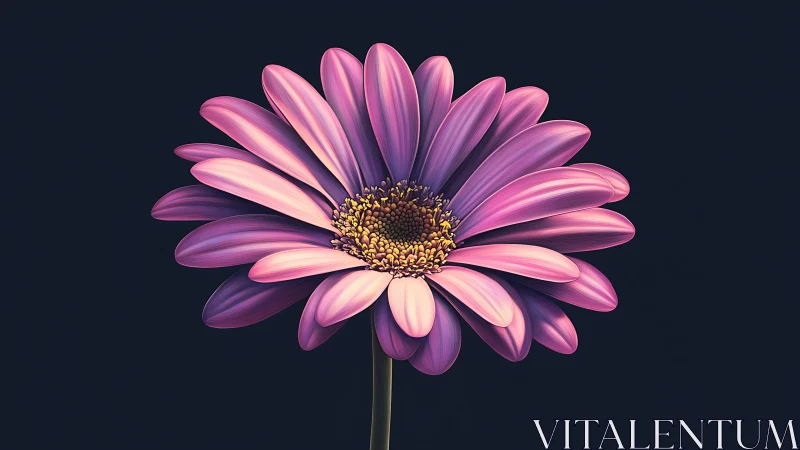 Magenta Bloom Radiates Luminous Perfection Against Twilight