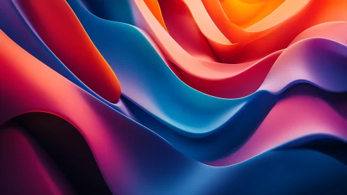 Layered abstract color waves with smooth gradient forms.