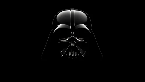 Chromed sci‑fi helmet rendered in high‑gloss minimalism