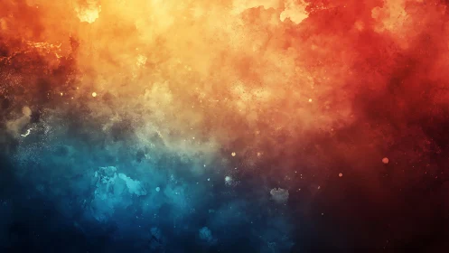 Diffuse gradient cloud texture forms warm to cool spectrum