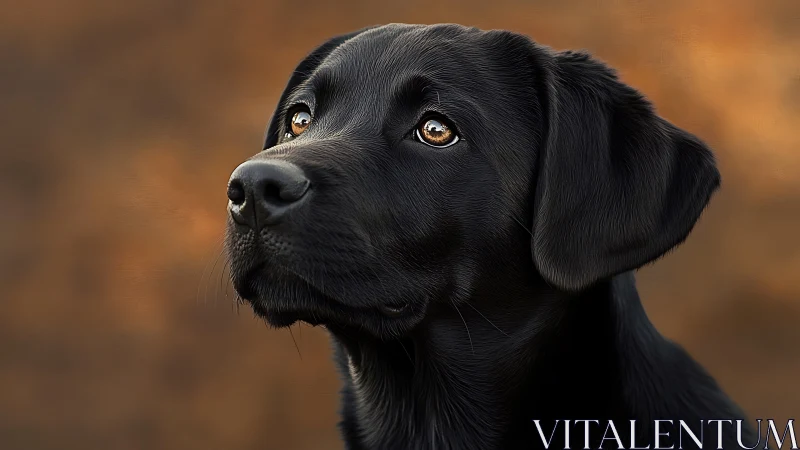 Black dog portrait shows detailed fur texture and lighting