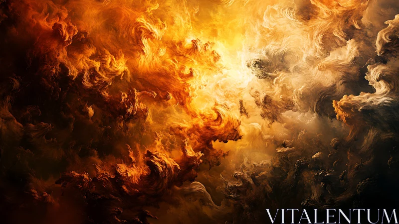 Celestial Dance of Flame and Light