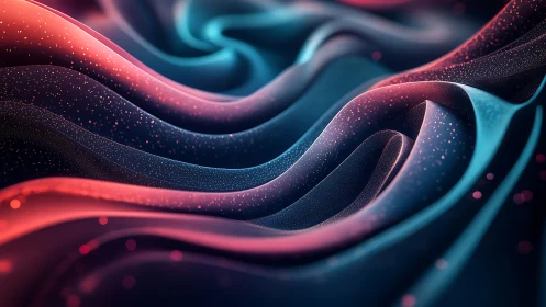 Soft neon waves drifting through a glittering dreamscape.