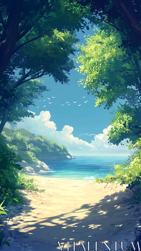 Hidden Cove: A Tropical Paradise Framed by Ancient Trees