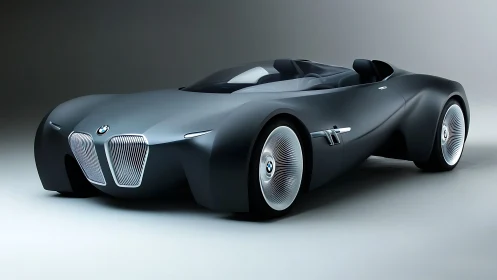 Futuristic BMW speedster concept emphasizes fluid aerodynamics and chrome