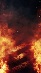 Pyrolytic Radiance: Intense Flame Dynamics with Incandescent Particle Dispersion