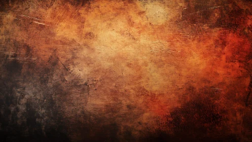 Grungy Burnt Orange and Brown Abstract Texture Background.