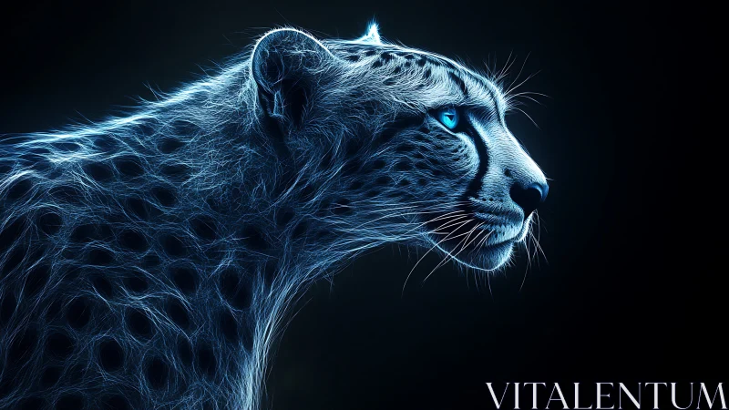 Ethereal Feline Radiates Luminous Power