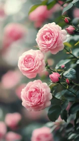 Garden blooms with layered petals and soft focus backdrop.