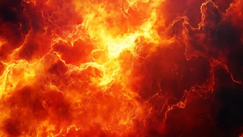 Inferno Unleashed: When Molten Chaos Dances Across Darkness