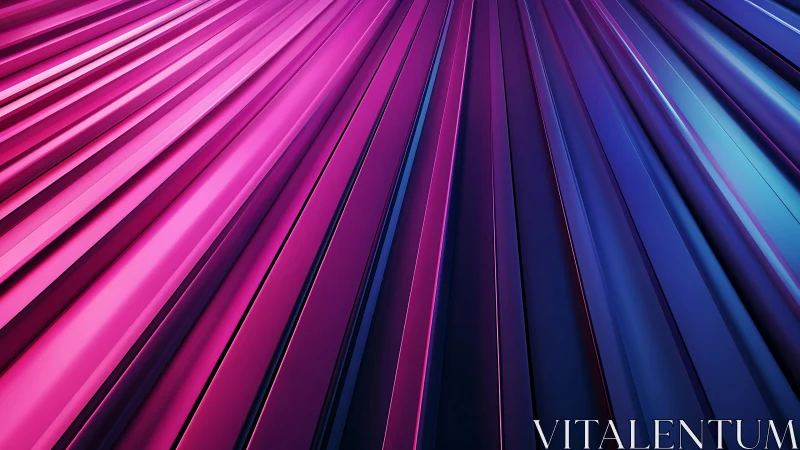 Futuristic geometric pattern with radiant pink and blue metallic lines.