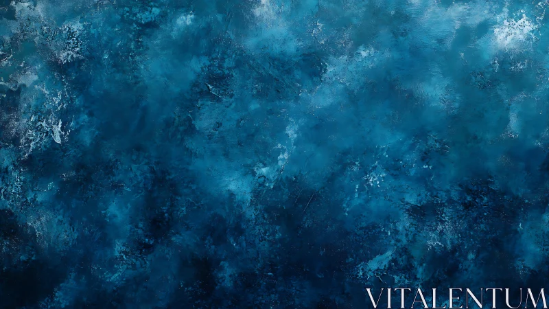 Textured abstract marine blue field with atmospheric depth.