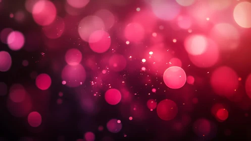 Vibrant pink bokeh lights abstract background with dreamy style.