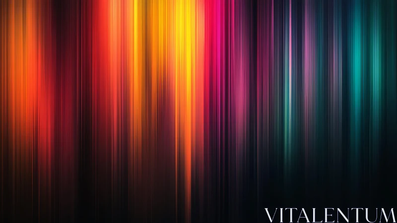 Vibrant vertical light streaks abstract digital art background.