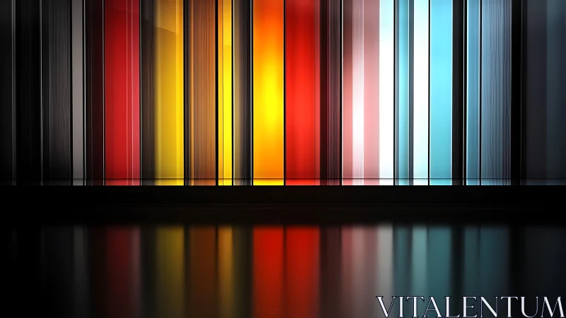 Chromatic glass pillars hum softly in a mirrored twilight