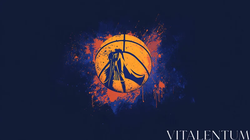 Midnight bridge eclipsed by a blazing streetball sun.