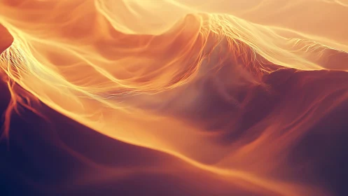 Billowing Fabric in Warm Light