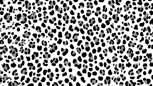 Leopard Print Pattern Creates Bold Black and White Design