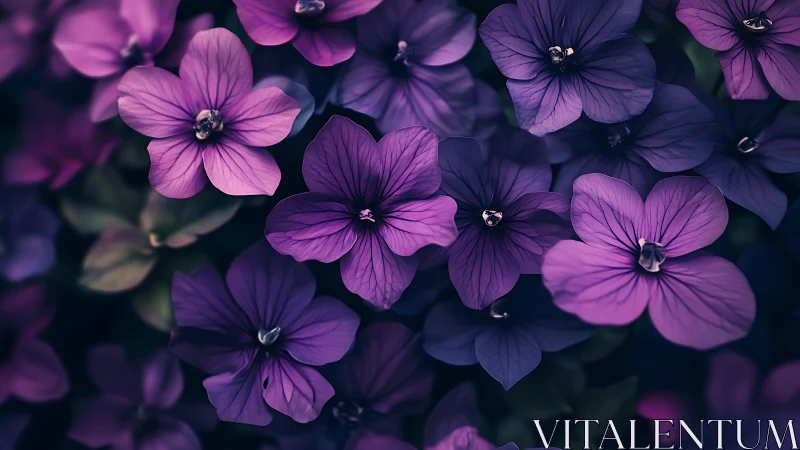 Geranium Petals in Violet Spectrum: Macro Botanical Convergence.