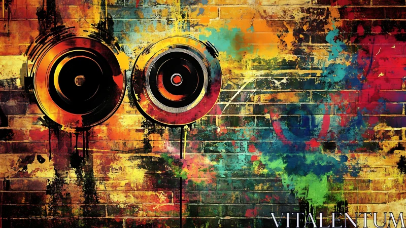 Streetwall soundwaves in a riot of urban color and motion.