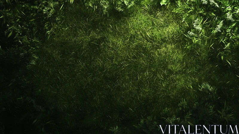 Overhead Dense Herbaceous Canopy Exhibiting Complex Phyllotaxis and Graduated Photosynthetic Illumin