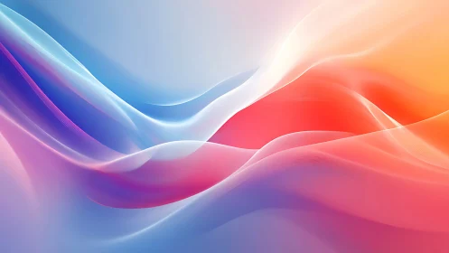 Chromatic gradient waveforms with translucent spectral ribbons.