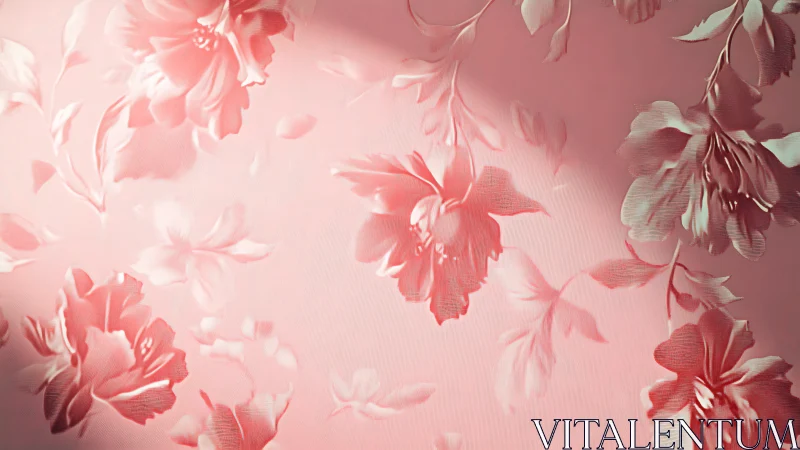 Romantic Pink Blooms Dance Softly.
