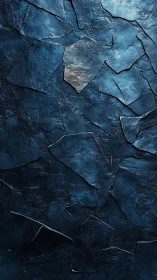 Midnight slate shards form fractured metallic surface texture.