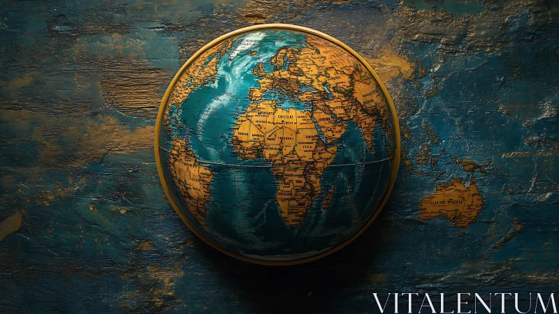 Warmly lit vintage globe invites quiet moments of wonder