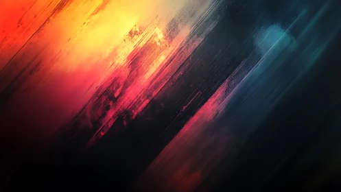 Vivid Abstract Digital Art With Striking Warm and Cool Hues.