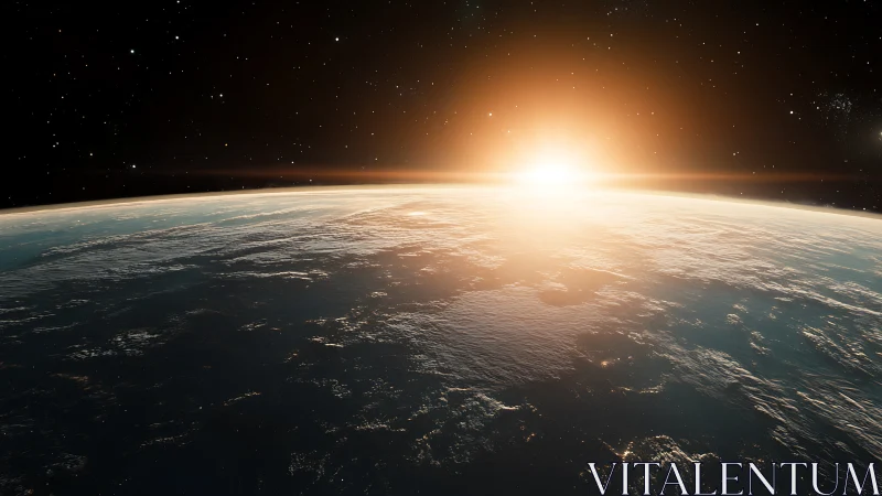 Morning light gently embraces Earth&rsquo;s calm blue horizon