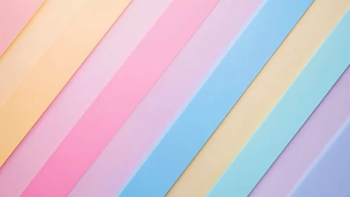 Diagonal pastel panels create soft geometric color rhythm.