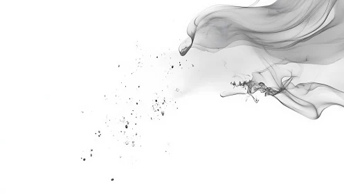 Minimalist ink diffusion with dynamic negative space sweep.